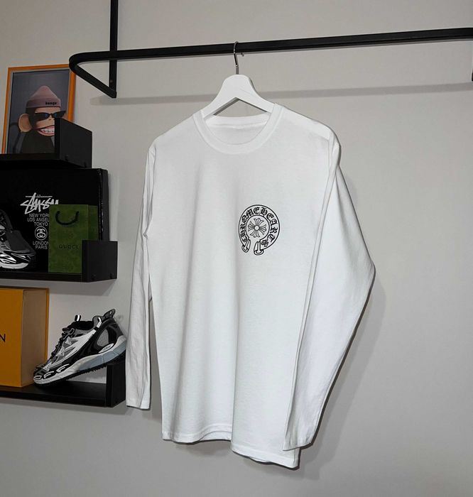 Лонгслів Chrome Hearts (білого кольору)