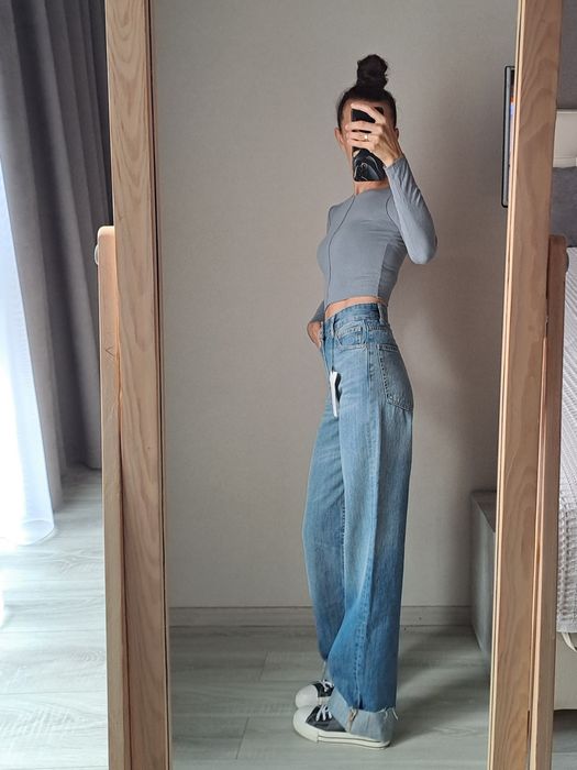 Джинси Zara зара Wide leg 36,38 розмір