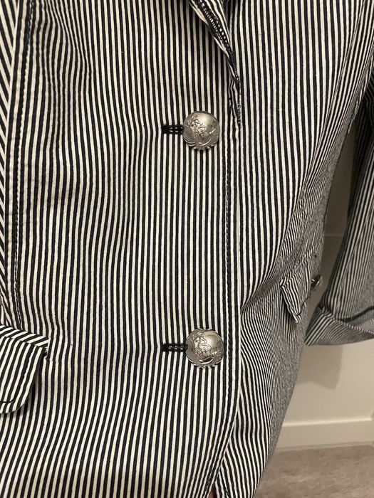 Marynarka biało granatowa 46