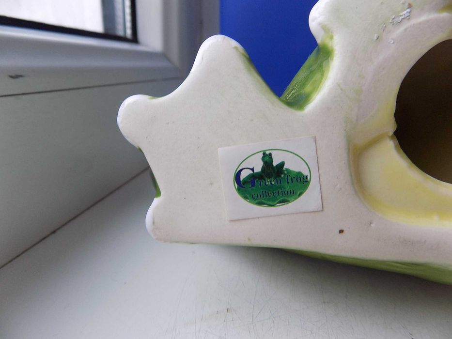 Подарочные фигурки статуэтки керамика Лягушки Green frog collection