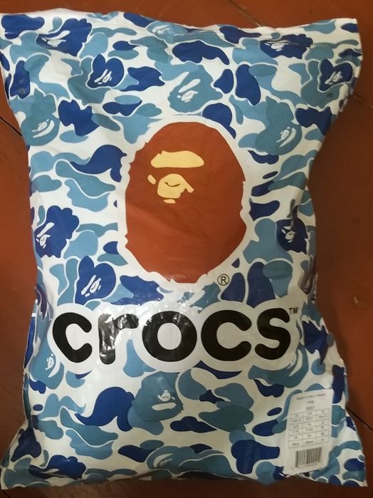 Крокси Crocs Classic Clog a Bathing Ape (BAPE) ABC Camo Blue