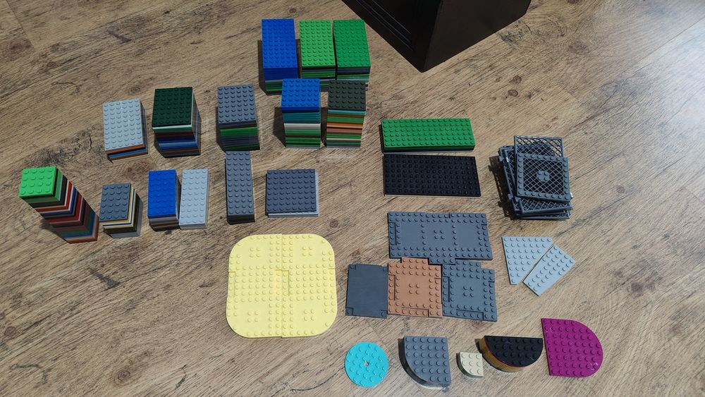 Лего пластини від 3*3, сортовані деталі