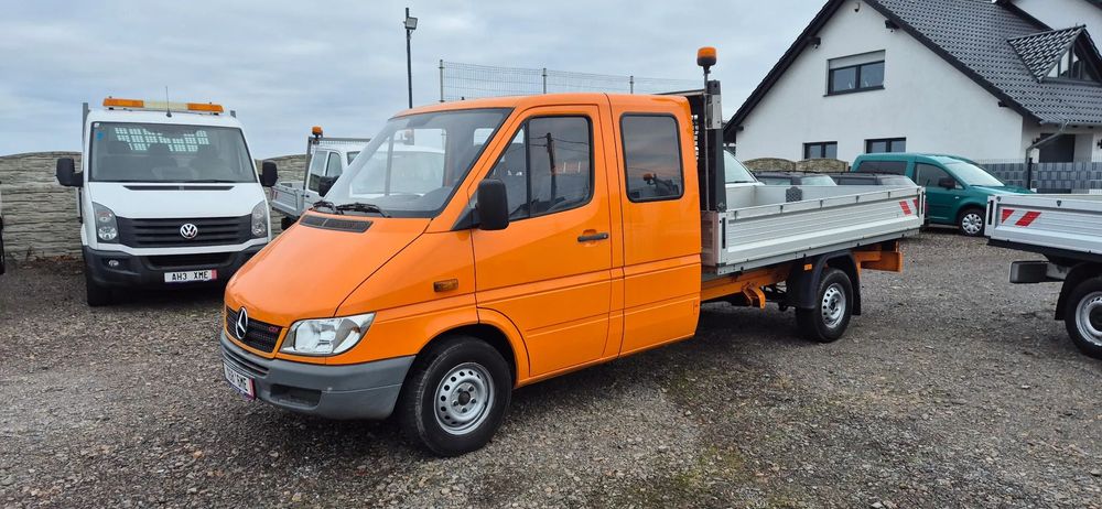 Mercedes-Benz Sprinter,doka,brygadówka  Zadbany,solidna alu paka 3.30m.