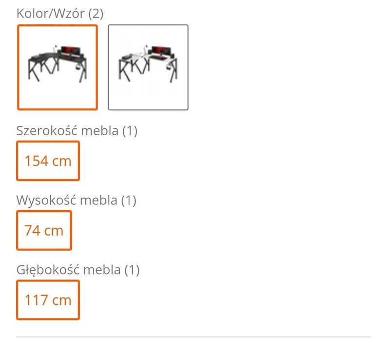 Biurko gamingowe HUZARO