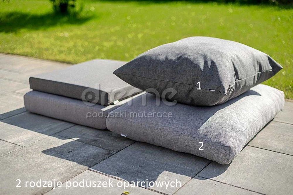 Meble metalowe materace poduszki ogrodowe wymiar