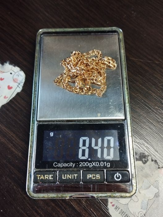 Золотая цепочка 55 см 8.40 грамм