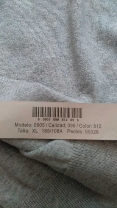 Massimo Dutti sweter męski w serek V bawełna jedwab XL ideał