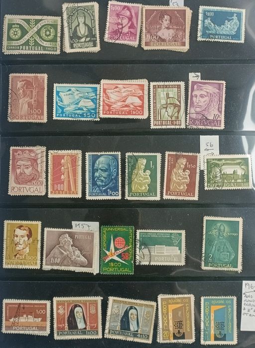 Selos de Portugal vários de 1953/65