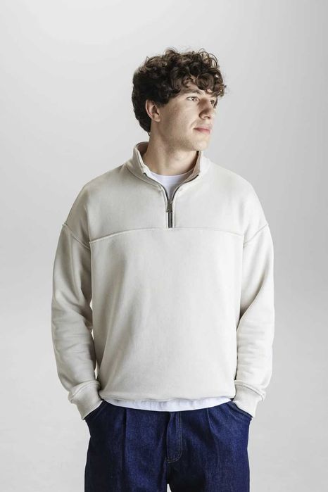 Чоловічий світшот morning star half-zip xl, білий