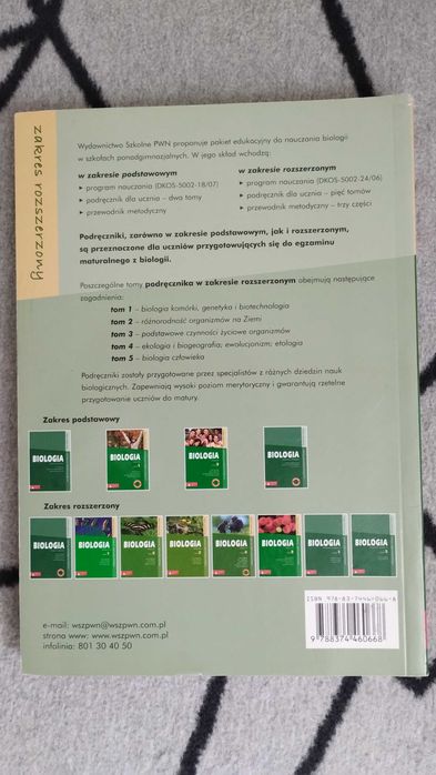 Biologia Podręcznik Tom 4 zakres rozszerzony PWN
