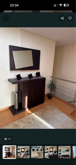 Mobília impecável para quarto, sala de jantar/estar e 3 Halls - OPORT