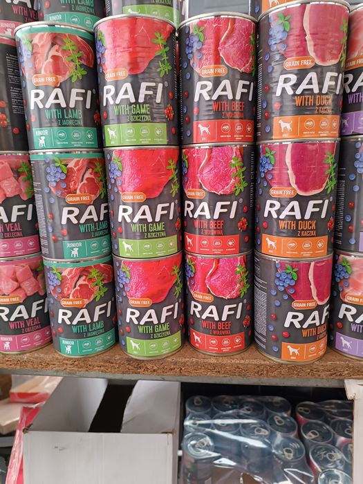 Puszka dla psa Rafi 24x400g mix