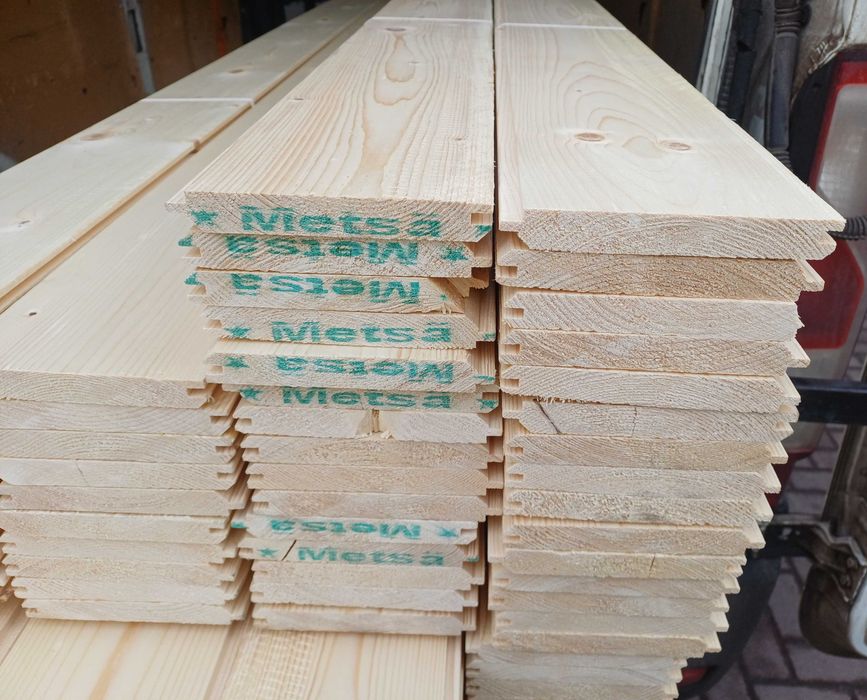 Boazeria świerk modrzew podbitka deska elewacyjna tarasowa podłogowa heblowana półbal szalówka bal