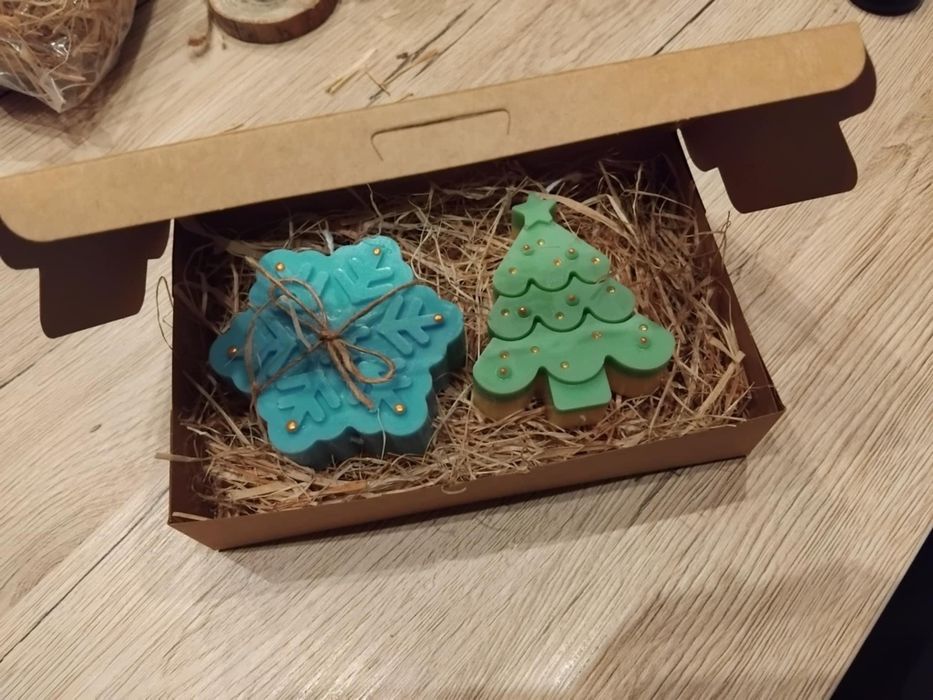 Sojowe świeczki świąteczne