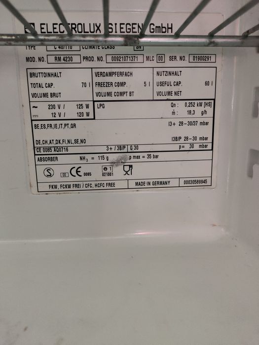 Frigorífico Trivalente Electrolux