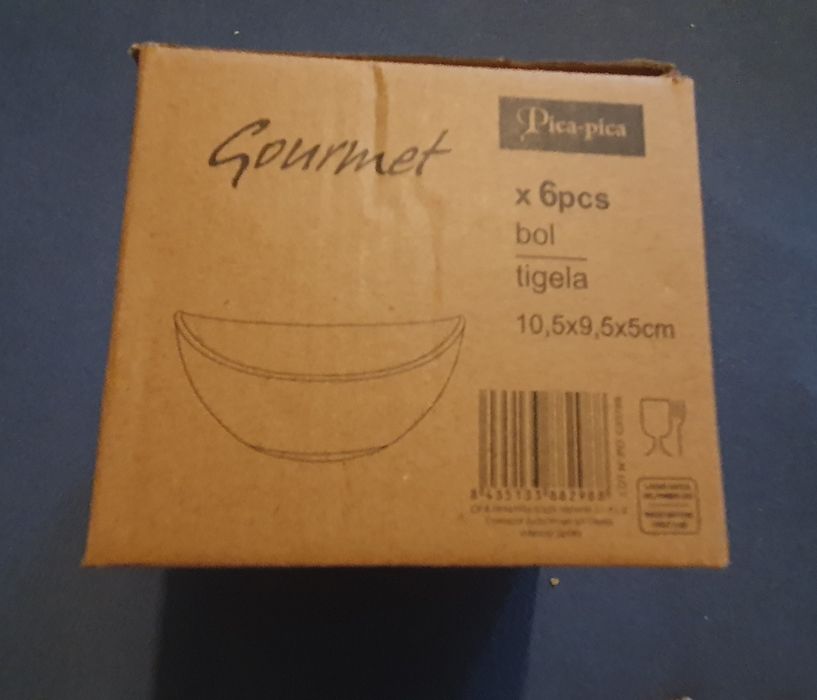 6 tigelas Gourmet 10.5x9.5x5 cm