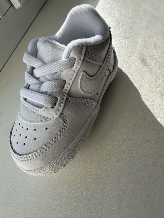 Кросівки дитячі Nike Force 1 Crib білі (оригінал), 0–6 міс, нові