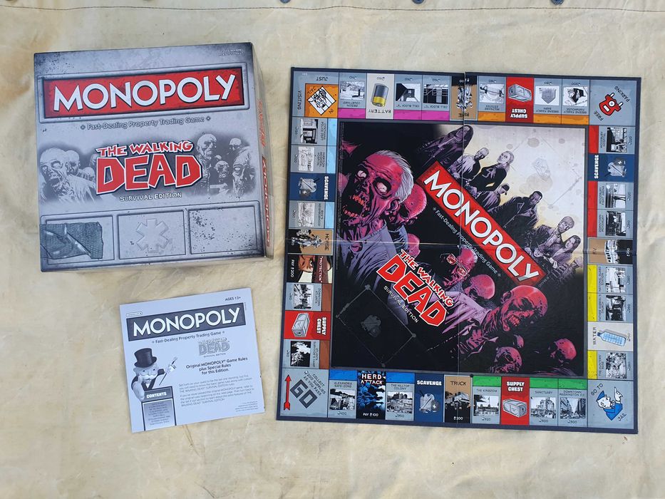 Jogo de monopólio temático Walking Dead