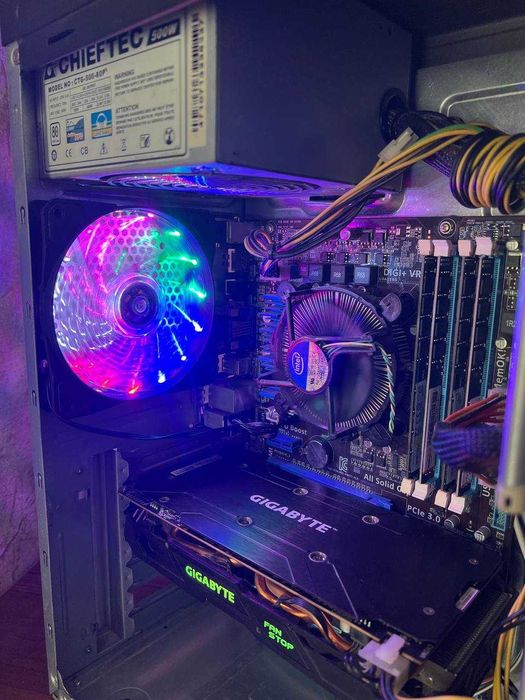 Игровой компьютер RX 570 Стаціонарний ПК 4 ядра Системний блок 500 SSD