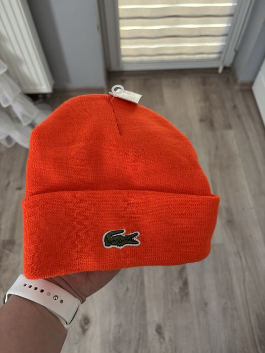 Nowa Czapka Zimowa Lacoste Piekny Kolor z Metka Zobacz Okazja Cenowa !