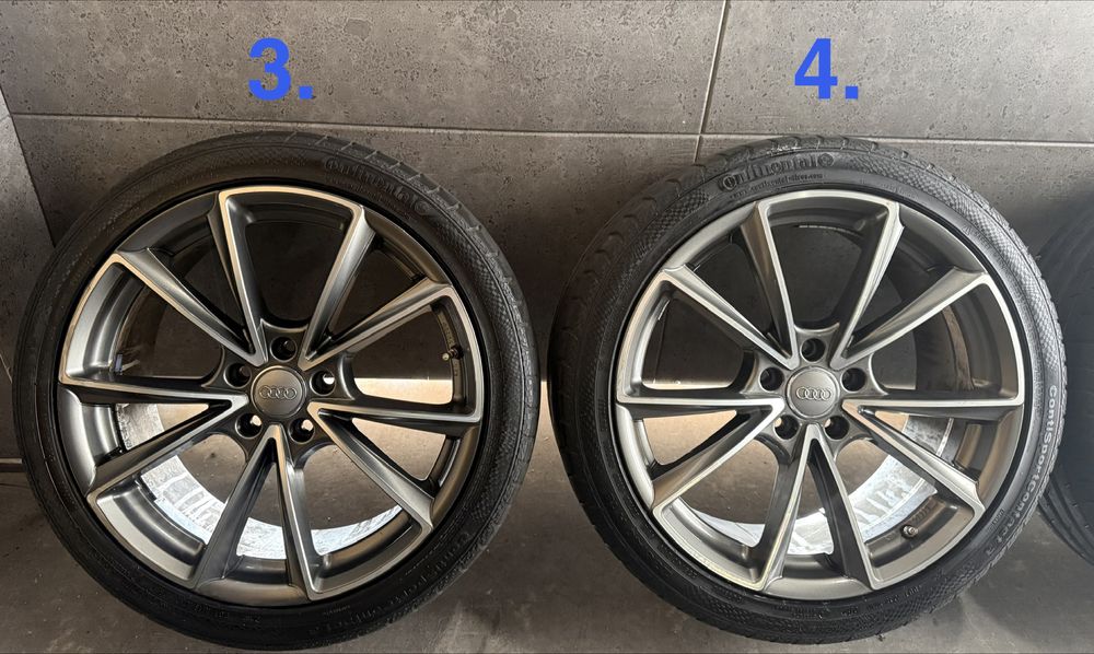 19 cali Audi A4 A6 felgi koła komplet z oponami 5x112 ET45 8J