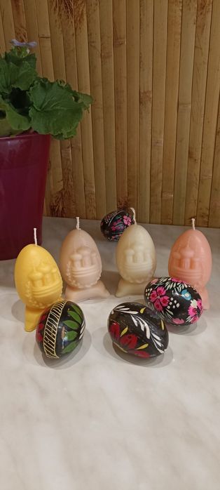 Свічки Великодні, Пасхальні. Свічки писанки