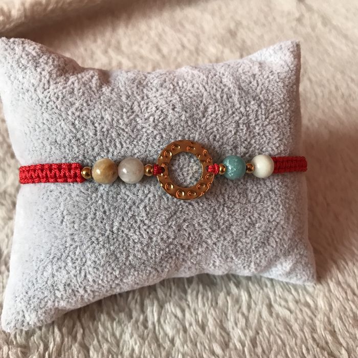 Bransoletka damska z amazonitem regulowana