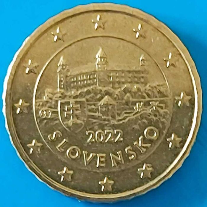 10 Cêntimos de 2022 da Eslováquia, Castelo de Bratislava