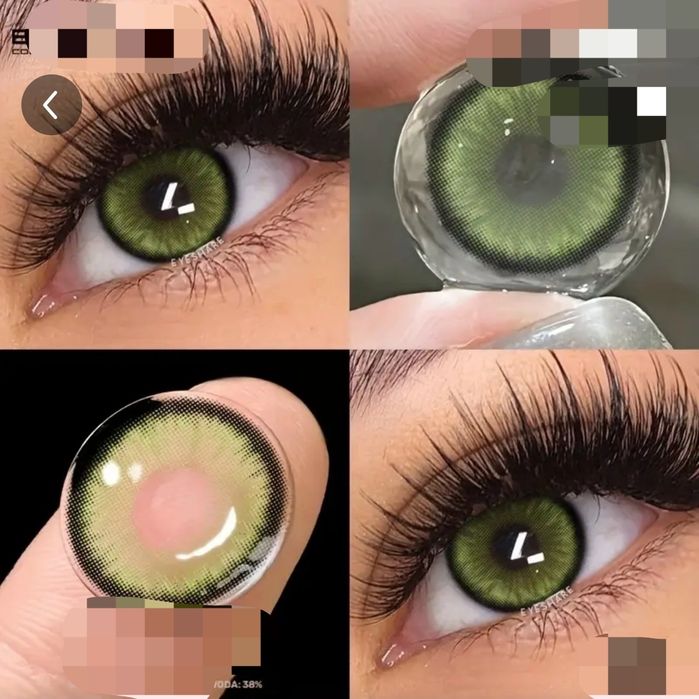 Zielone soczewki kontaktowe jednorazowe