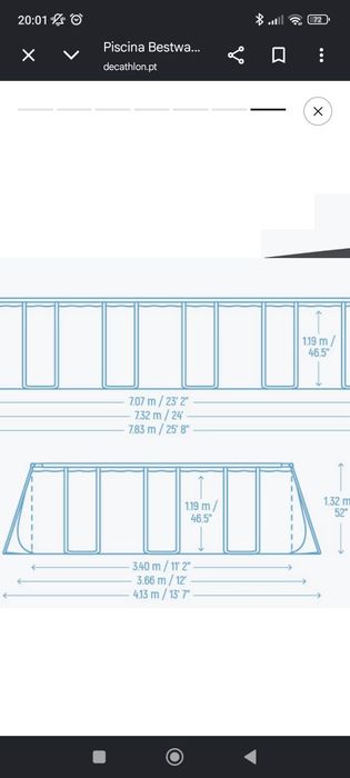 Piscina nova 7m x 4,20m
