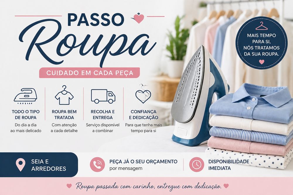 Serviço de Engomadoria e Entrega
