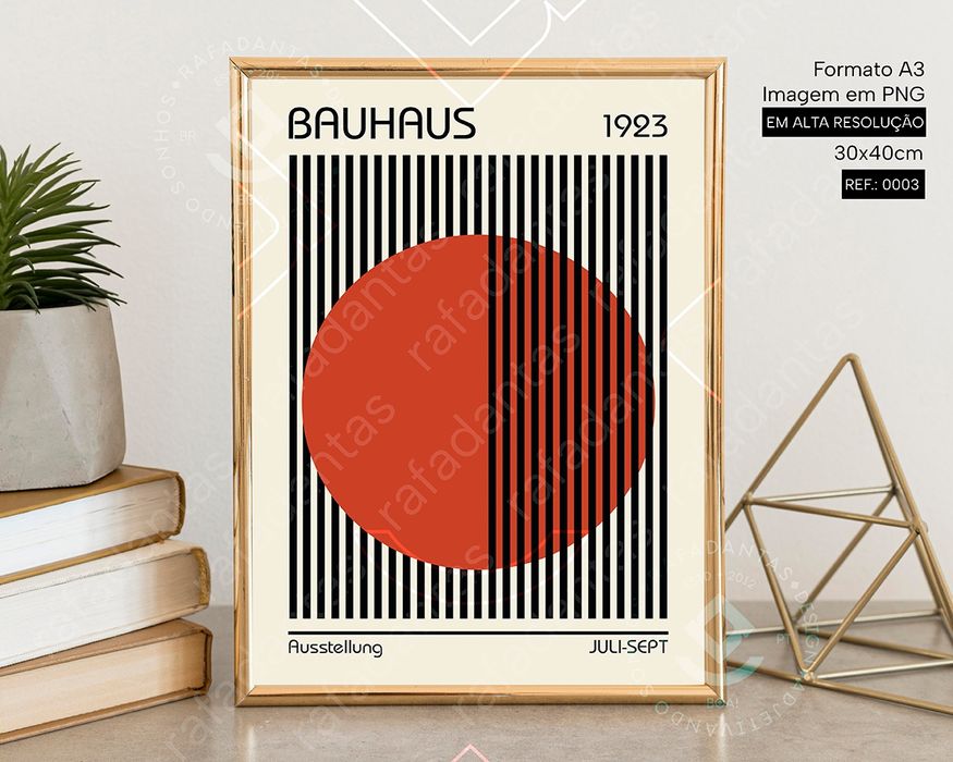 Poster's Bauhaus para Impressão A3