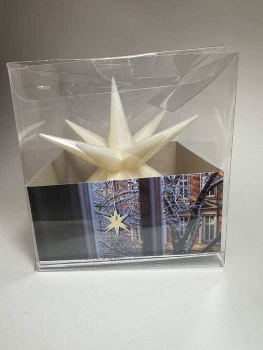 Gwiazda LED biała, ozdoba, ozdoby