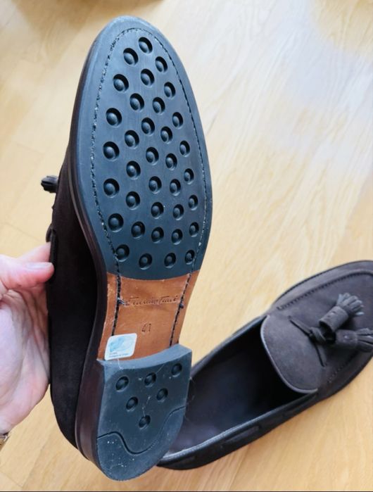 Sapatos loafers elegantes de suede Emidio Tucci