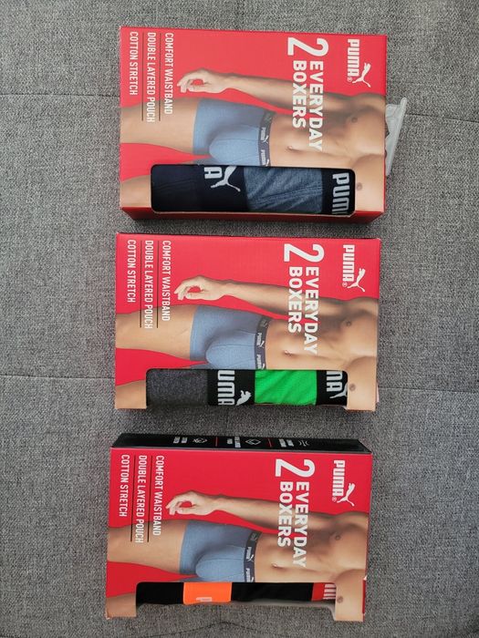 6 x Bokserki Męskie Puma rozm. L
