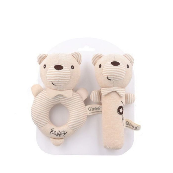 Conjunto de Chocalho e Apito (Urso/Elefante/Coelho)