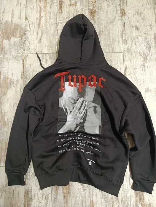 Худі 2Pac Shakur hoodie oversized Black sk8 Y2K