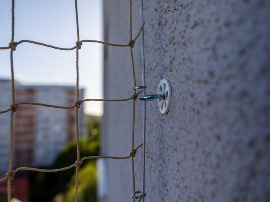 Siatka dla kota, siatka na balkon, taras, przed gołębiami, moskitiery