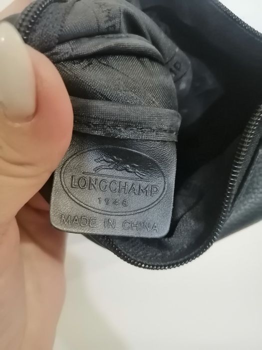 Longchamp оригінал шкіряна косметичка сумочка