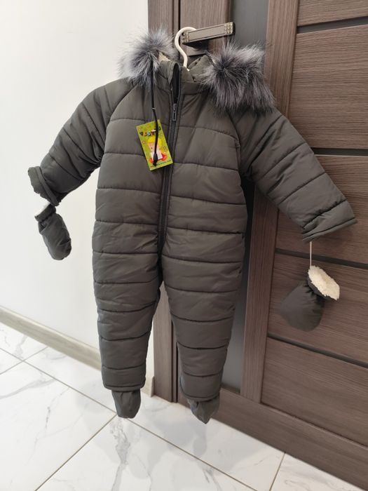 Дитячий зимовий комбінезон Vestes 80-86 см з опушкою