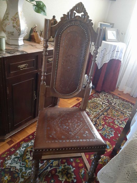 Mobilia sala Mogno maciço clássica