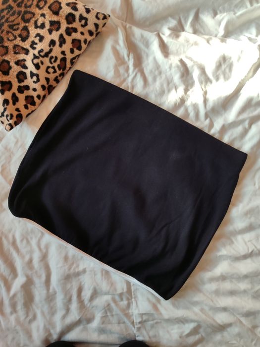 Юбка спідниця міні тепла в'язана тенісна котон бавовна рубчик в'язана