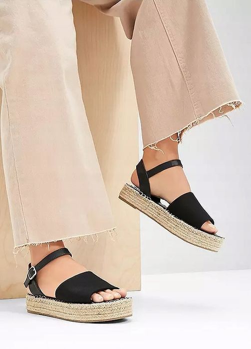 B.P.C sandały espadryle czarne 40.