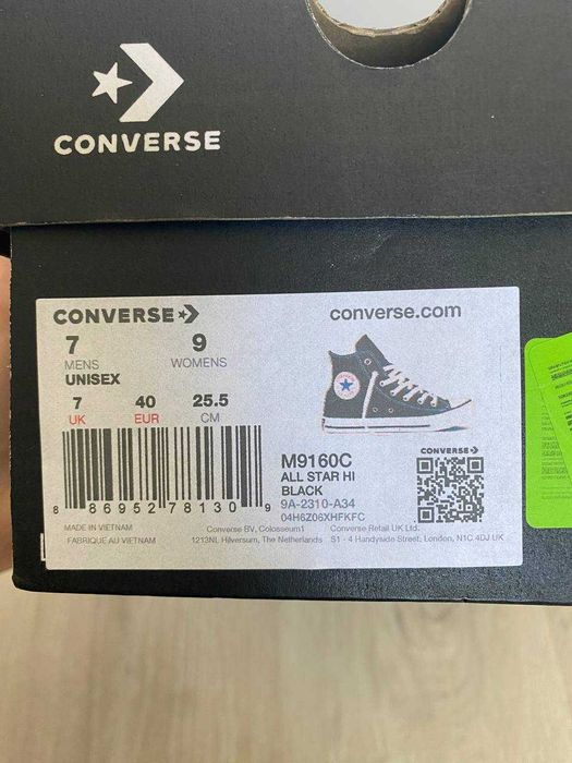 Trampki Converse Chuck Taylor All Star Canvas M9160C