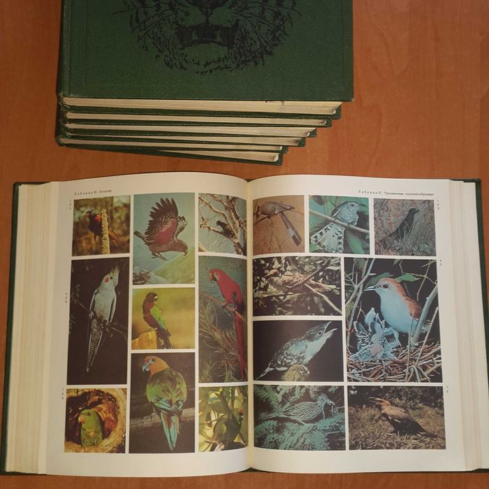 Энциклопедия, книги жизнь животных, в 7 томах