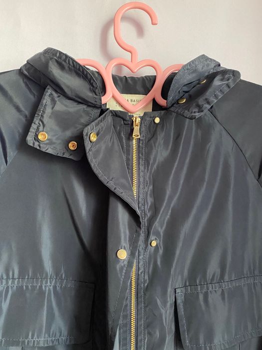 Тёмно-синяя ветровка в рубашечном стиле ZARA BASIC
