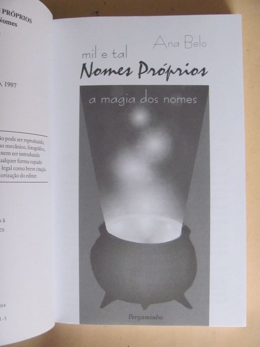 Mil e tal Nomes Próprios de Ana Belo
