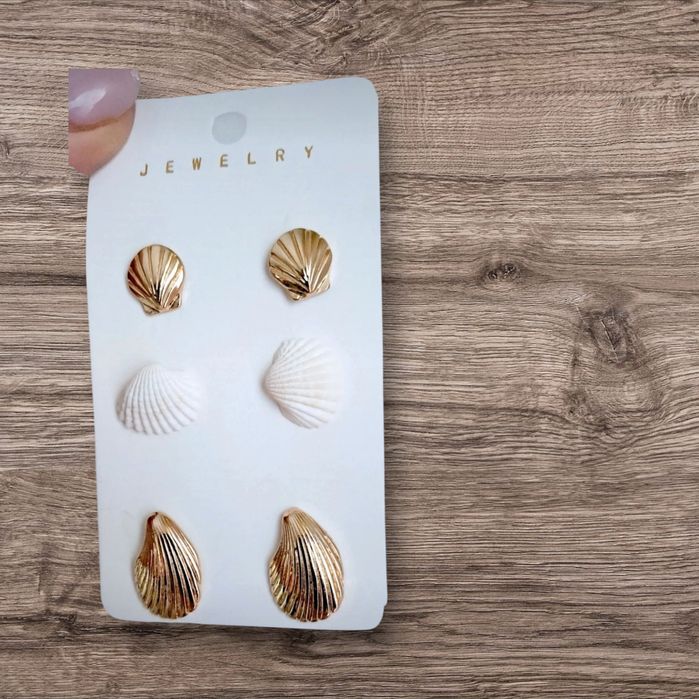 Zestaw kolczyków muszelki Nowe