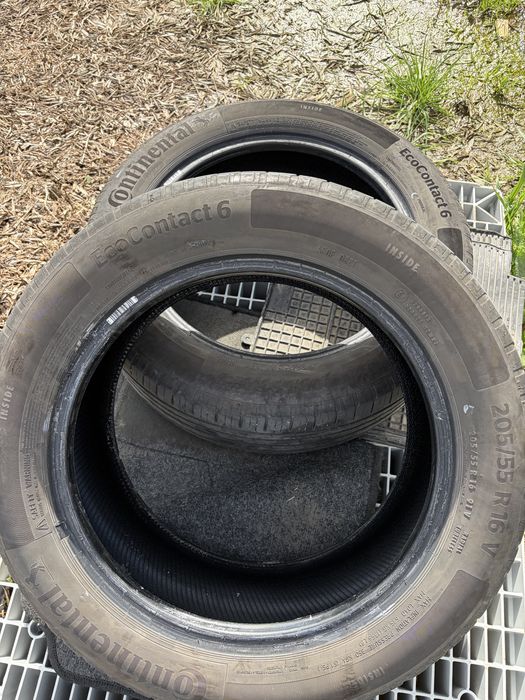 2 Pneus usados Continental ecocontact 6 . 2025/55/R16