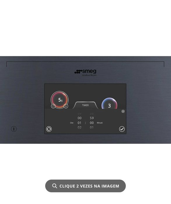 Placa de Indução SMEG SIA1963DG (Elétrica - 93 cm - Cinzento) nova TOPO DE GAMA